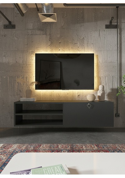 Resital Tv Ünitesi S1246-4 Antrasit Antrasit