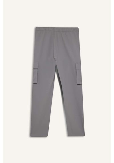 Defacto Defactofit Standart Fit Kargo Cepli Standart Paça Dokuma Sporcu Jogger F2308ax25wngr67 Gri