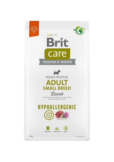 Brit Care Monoprotein Hipoalerjenik Kuzu Etli Ve Pirinçli Küçük Irk Yetişkin Köpek Maması 7 Kg
