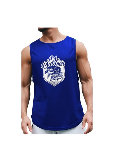 Bluu Outdooreagle Kolsuz Sporcu T-shirt Tank Top Spor Atlet