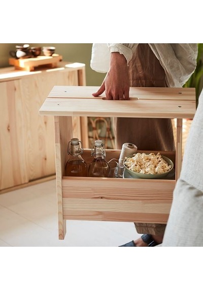 Ikea Perjohan Ahşap Tabure, Çam