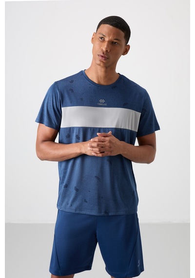 Tommy Life Parlament Polyester Nefes Alan Jakarlı İnce Esnek Standart Fit Erkek Performans T-shirt - 88398 Parlament