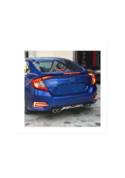 Autogp Honda Civic Fc5 Uyumlu Turbo Spoiler Si Işıklı Boyasız 2016+