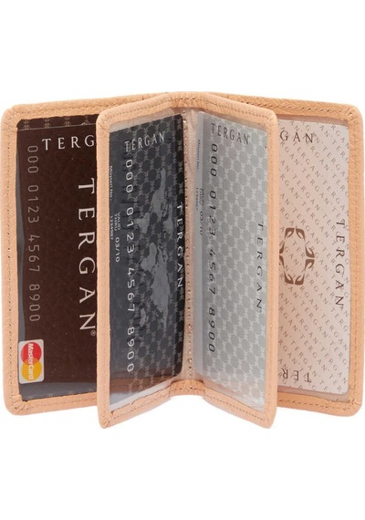 Tergan Krem Deri Unisex Kredi Kartlık - S1kk00001601-t6a Krem