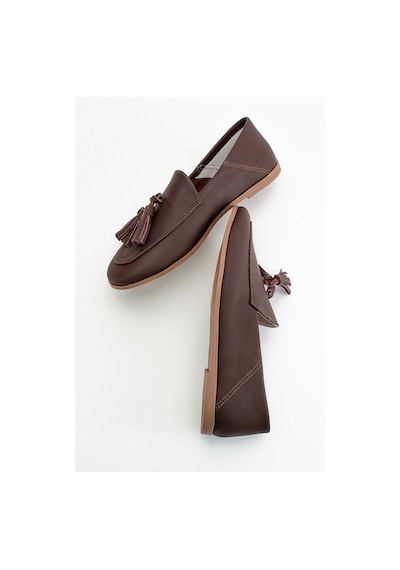 Luvishoes F04 Kahve Cilt Hakiki Deri Ayakkabı Kahverengi