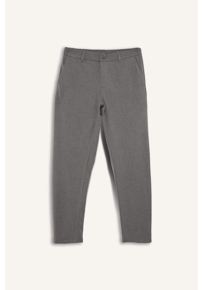 Defacto Tailored Fit Düz Paça Pantolon B8577ax26spgr377 Gri-gr377