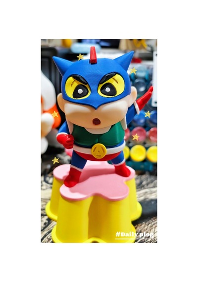Crayon Shin Aksiyon Maskesi 15 Cm Figür