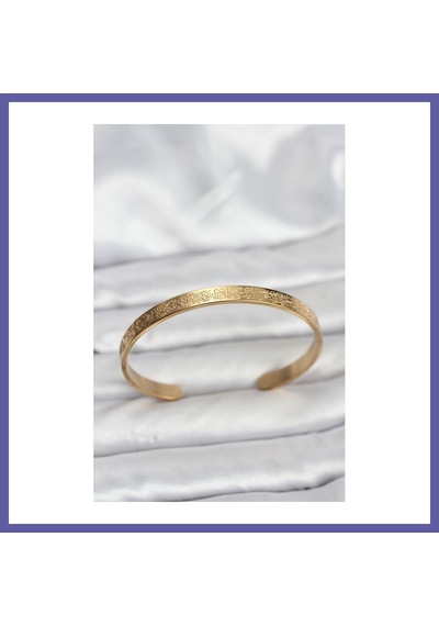 Bezos 316l Çelik Gold Renk Ayetel Kürsi Yazılı Bileklik Nıda 38195712