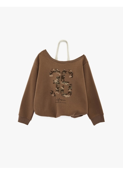 Koton Üç İplik Şardonlu Uzun Kollu Baskılı Halter Yaka Sweatshirt Kahverengi 6sal10380ık Kahve Koton Üç İplik Şardonlu Uzun Kollu Baskılı Halter Yaka Sweatshirt Kahverengi 6sal10380ık Kahve