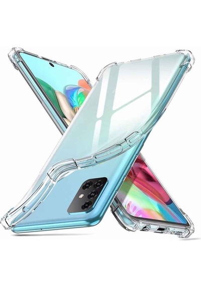 Samsung Galaxy Uyumlu A51 Shock Absorbing Darbe Emicili Şeffaf Silikon Kılıf