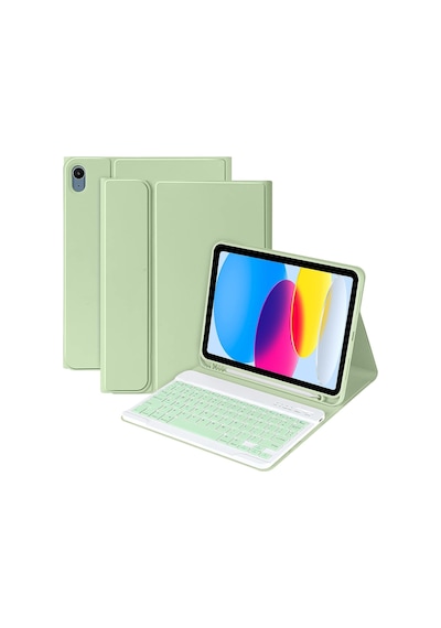 M.Tk Moveteck Apple Uyumlu iPad 10.Nesil 10.9 Klavyeli Tablet Kılıfı