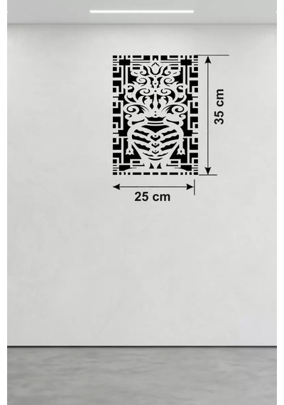 Otantik Lale Motifli Ahşap Duvar Tablosu - 25x35 Cm Lazer Kesim Dekoratif Pano 11