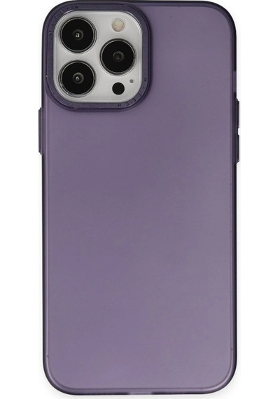 Apple Uyumlu iPhone 14 Pro Max Kılıf Modos Metal Kapak Derin Mor/