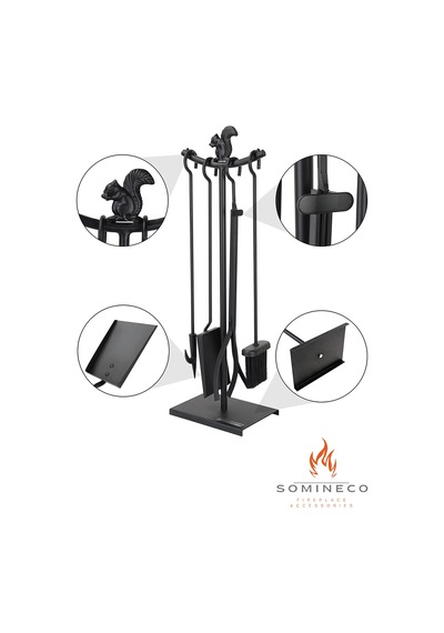 Somineco 5 Li Lüx Ithal Metal Sincap Motif Kabartmalı Şömine -Sob