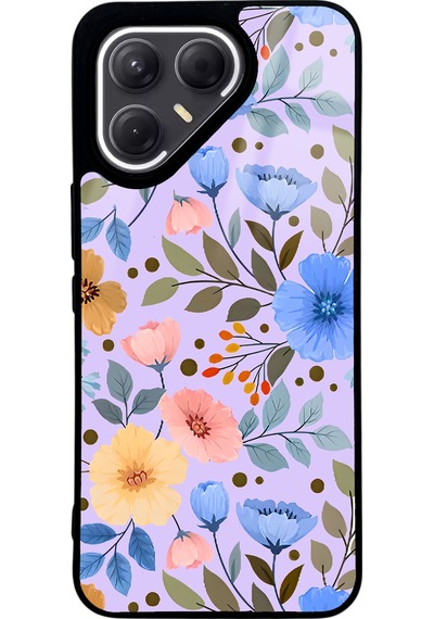Tecno Pova 7 Pro Çiçek Bahçesi Tasarımlı Glossy Telefon Kılıfı Çok Renkli