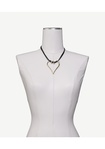 Yargıcı Metal Aksesuarlı İp Kolye 26ykbj8062x 001 Renkli