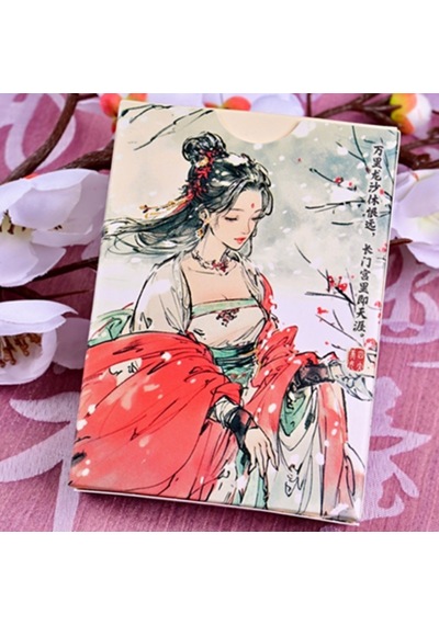 King Star Four Beauties Wangzhaojun Premium Oyun Kağıdı İskambil Kartları Destesi