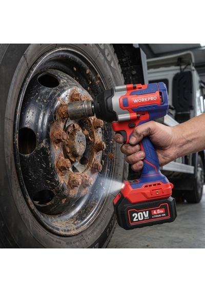 Workpro Wp390213 20volt 1/2 850nm Kömürsüz Profesyonel Şarjlı Somun Sıkma Akü Dahil Değildir
