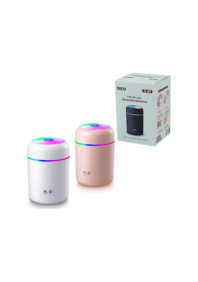 İbico İ11-018 Hava Nemlendirici Ve Buhar Makine Ve Koku Giderici 300ml H2o Mini Klasik Işıklı