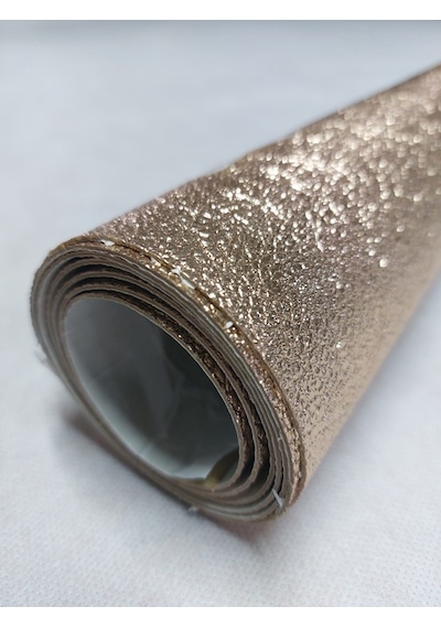 Lanse Suni Deri Yapışkanlı Altın Suni Deri 1 Adet 100 CM x 140 CM