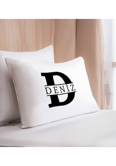 Bk Gift Kişiye Özel İsimli Pamuklu Yastık Kılıfı-1 50x70cm , Sevgiliye , Ev si, Tasarım Ev Tekstili