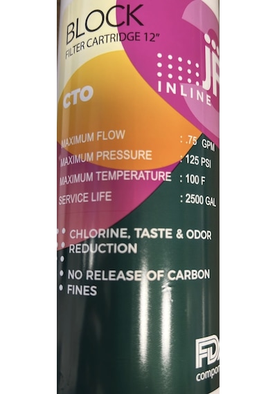 İnline Blok Karbon Filtre Coconut 12'' - 82100005