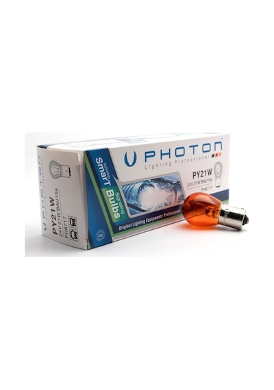 Ahmet Otomotiv Photon Py21w 24v 93 Amber Şaşı Tırnak 10 Adet Ph6717