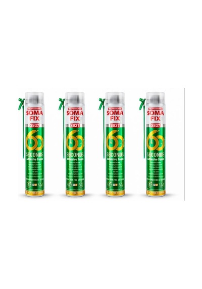 4 Adet Somafix 60 Saniye Yapıştırıcı Köpük S937 750ml