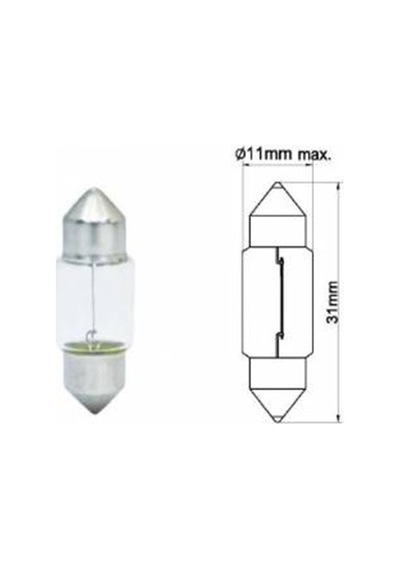 Narva 12V Sofit Ampul 10W 31 Mm N11.3726