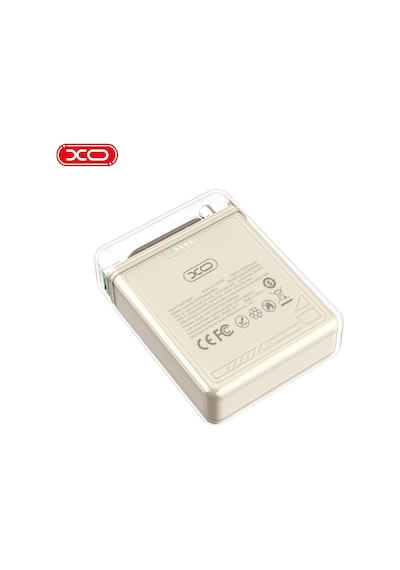 Pr226 38.5w Pd Type-c Usb-c Pd & Usb-a Çift Çıkış Magsafe Kablosuz 10000 Mah Powerbank Şarj Aleti Krem
