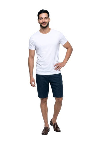 Erkek Bermuda Şort 24a1114 Lacivert