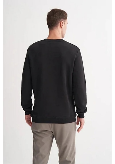 Cazador Kalın Dokulu 3 İplik Erkek Swearshirt Siyah