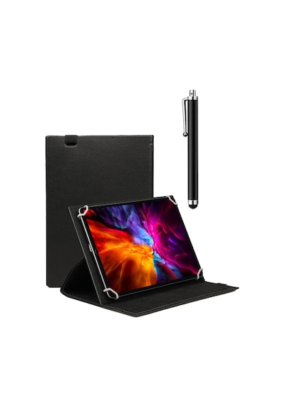 Everest Everpad Mini Qc-785 Universal Dönerli Standlı Kılıf + Tablet Kalemi Arka Kapak