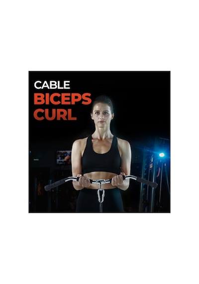 Profesyonel Lat Z-bar - Lat Pulldown Çekiş Aparatı - Sırt Ön Arka Kol Çekiş Aparatı - Revolving Curl