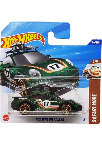 Hot Wheels - Porsche 911 Rallye Safari Mode - Yeşil 1/64 Yeşil