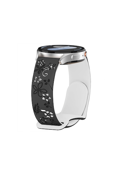 Huawei Watch Fit 3 İle Uyumlu Floraflex Çiçek Desenli Silikon Kordon