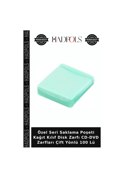 Özel Seri Saklama Poşeti Kağıt Kılıf Disk Zarfı Cd-dvd Zarfları Çift Yönlü 100 Lü