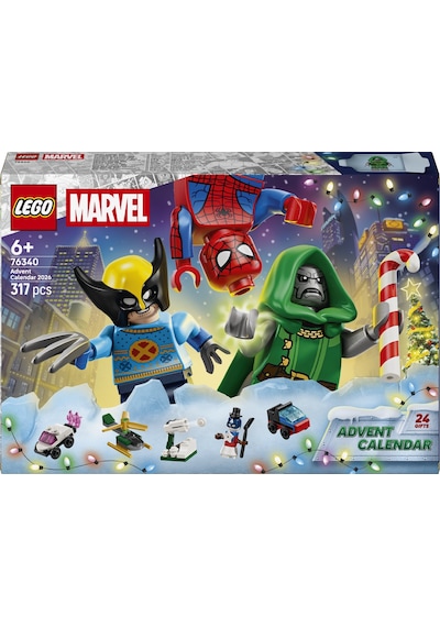 LEGO® ǀ Marvel 2026 Yılbaşı Takvimi 76340 - 6 Yaş ve Üzeri Çocuklar için Süper Kahraman İçeren Oyuncak Yapım Seti (317 Parça)