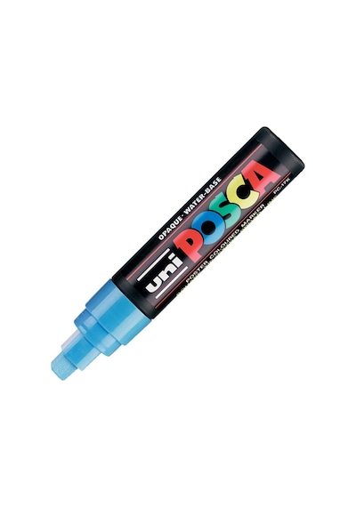 Uni Pc-17K Posca Boyama Markörü 15 Mm Kesik Uç Açık Mavi