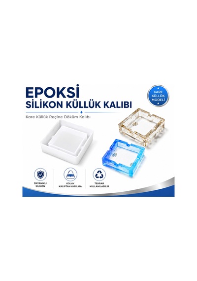 Kare Küllük Reçine Döküm Epoksi Kalıbı