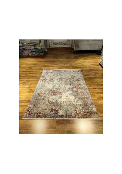 Melange 9506 Bordo-krem-gri Halı Çok Renkli