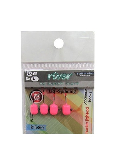 Rıver Hunter Jig Head Pembe Glow 4p - 3.5 Gr