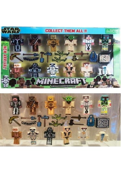 Star Wars Minecraft 23 Parça Mega Boy Oyuncak Mınecraft Figürleri