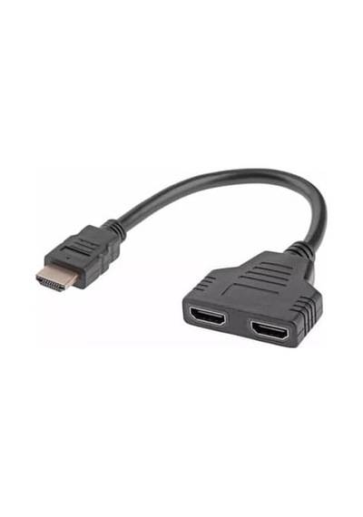 Hdmı Splitter Adaptör Kablosu, Erkek-hdmi Dişi X 2 Adaptör 30 Cm Kablo Çoklayıcı Splitter, Aynı Anda İki Aynı Tv& 39 Yi Destekler 1080p