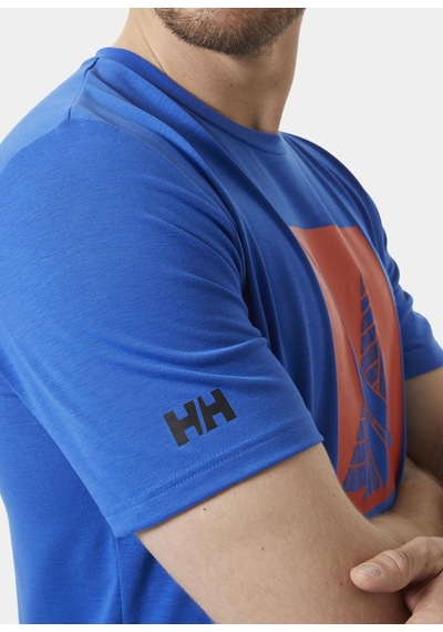 Helly Hansen Hp Race Graphic Erkek T-shirt-27978-mavi Mavi