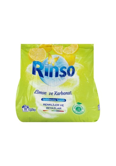 3 Adet Rinso Toz Deterjan 1.5 Kg Limon Karbonat