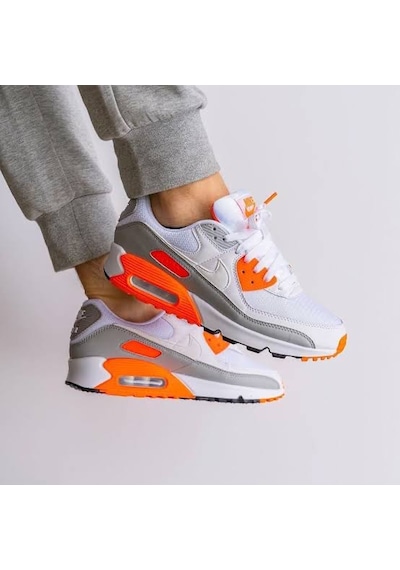 Nike Air Max 90 "hyper Orange" Günlük Spor Ayakkabı Beyaz