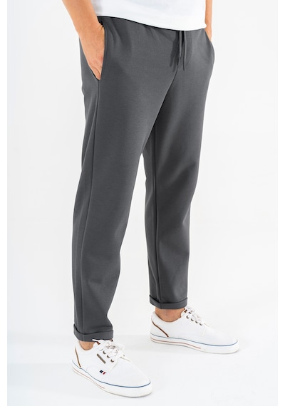 Souris Erkek Füme Modern Fit Casual Jogger Pantolon Pike Dokulu Mevsimlik