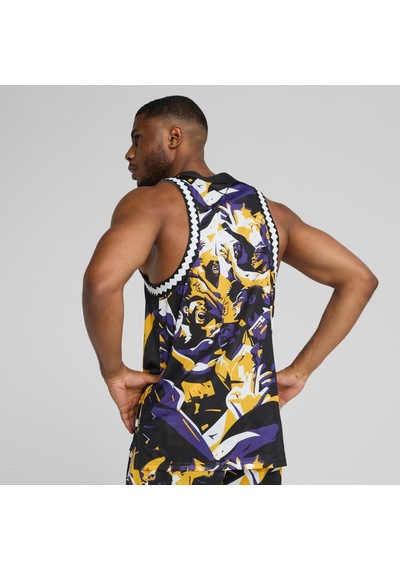 Puma Rival Rage Aop Mesh Tank Erkek Atlet Siyah
