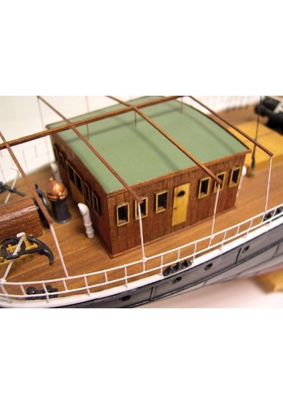 Türk Model 1/87 123 Bandırma Vapuru, 62 Cm. Ahşap Model Kiti-55132